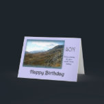 Son Happy Birthday Karte<br><div class="desc">Das ist nur ein Elegant landscape card for a on his birthday. Fotogragraph taken in the French alps. © Marion Hedger</div>