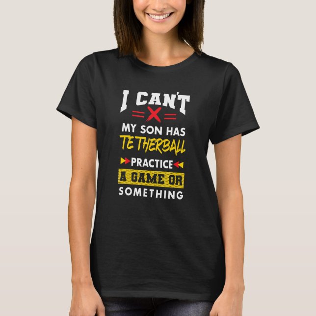 Son hat Tetherball trainieren Eltern Spaß Mama Da T-Shirt (Vorderseite)