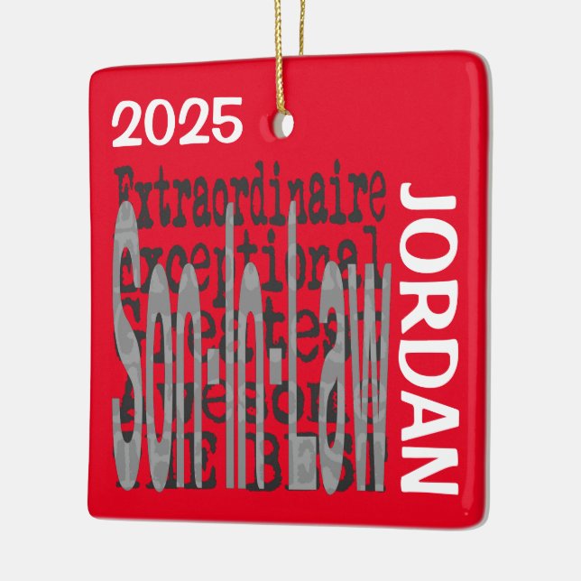 Son-In-Law Extraordinaire CUSTOM Keramikornament (Links)