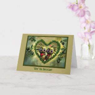 Son in Law Happy Vathers Day Niedlich und lustig Karte