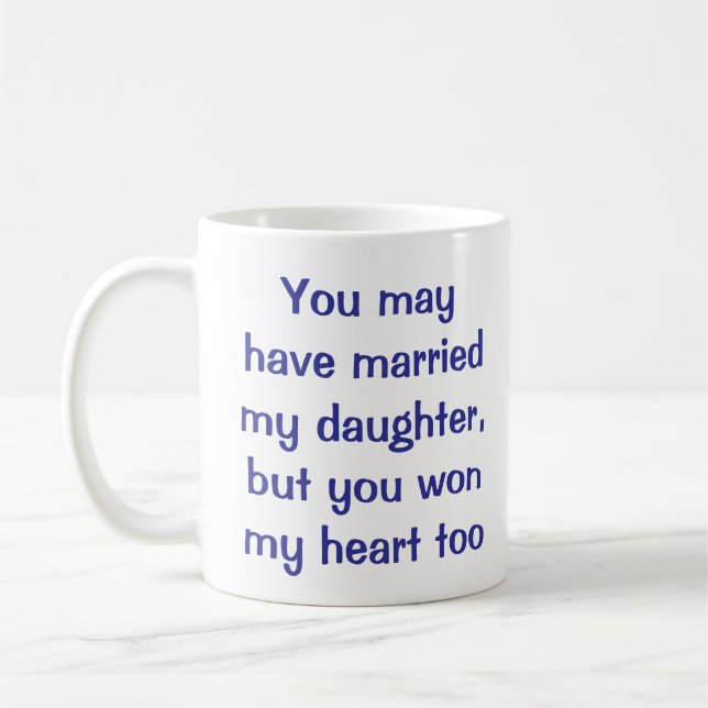Son-in-law-Keramik-Geschenk Kaffee-Tasse Kaffeetasse (Links)