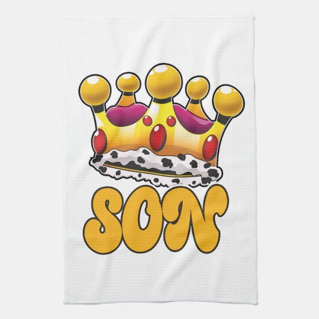 Son Kings Crown Geschirrtuch (Vertikal)