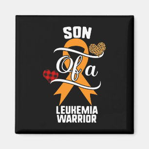 Son Leukemia Bewusstsein Leopard Buffalo Karierte  Magnet