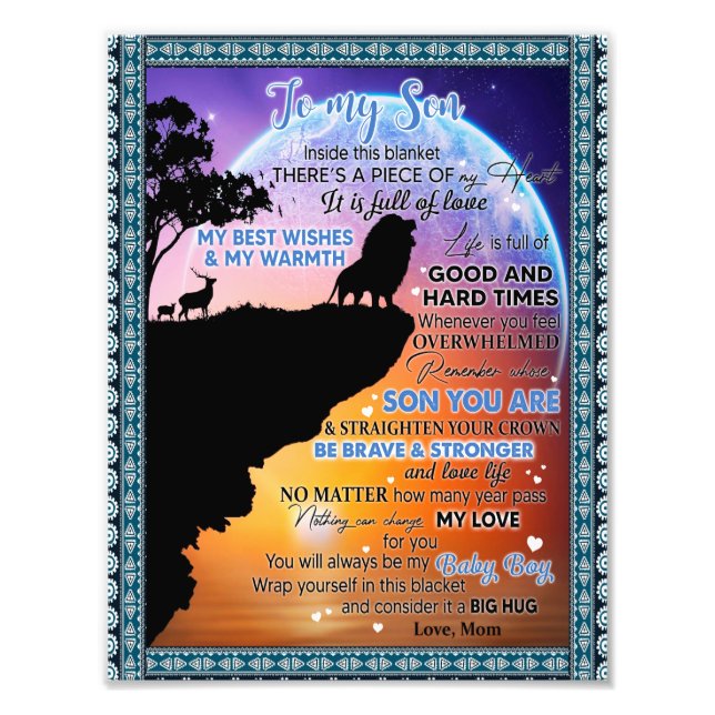 Son Lovers | Für meinen Sohn gibt es ein Stück mei Fotodruck (Vorne)