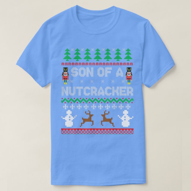 Son of a Nutcracker Funny Ugly Christmas Sweater P T-Shirt (Design vorne)