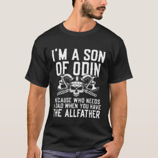 Son Of Odin Valhalla Nordic Warrior Viking Norse M T-Shirt