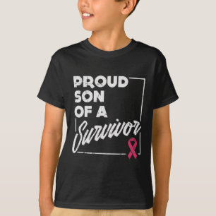 Son of Survivor Brustkrebs Support Geschenk T-Shirt