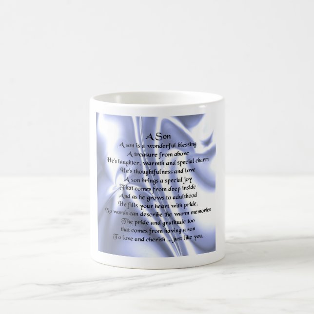 Son Poem Tasse - Blue Design (Mittel)