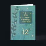 Son Religious 12. Geburtstag Green Hand Drawn Look Karte<br><div class="desc">Er war schon immer ein guter Junge und ein guter Sohn. Nun,  da er bald zwölf wird,  ist dies die beste Karte,  die man ihm geben kann,  während die ganze Familie seinen 12. Geburtstag feiert.</div>