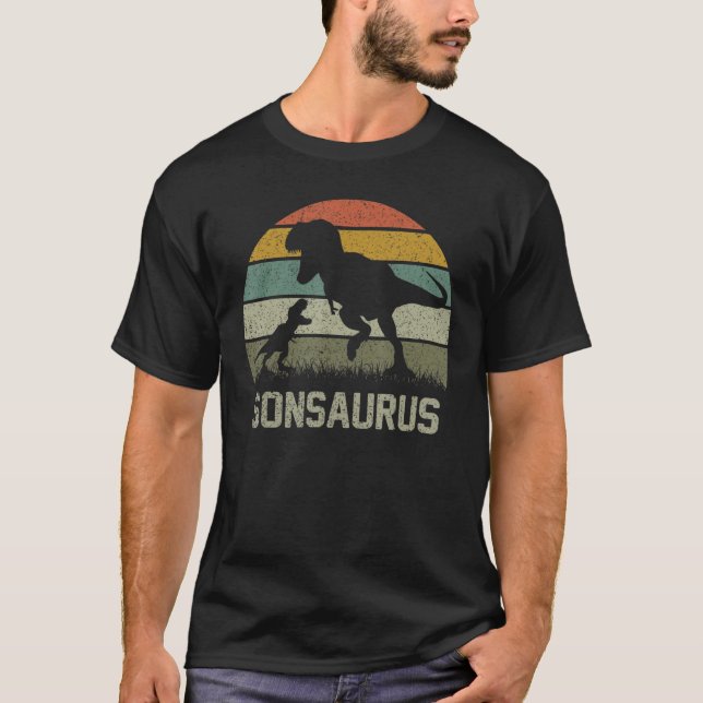 Son Saurus T Rex Dinosaur Sonsaurus Family Matchin T-Shirt (Vorderseite)