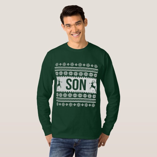Son Shirt Ugly Christmas Sweater Sohn (Vorne ganz)