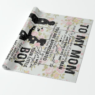 Son to Mama Geschenk für Mama Familiendekoration Geschenkpapier