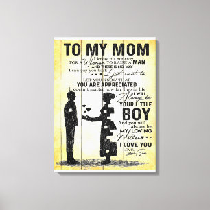 Son to my Mama Gift, Best Gift for Mama, Leinwanddruck