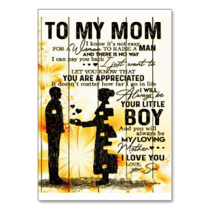 Son to my Mama Letter   Neues Geschenk für Wohnges Tischnummer