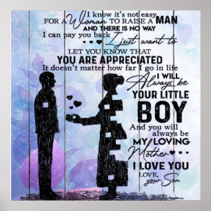 Son to my Mama Letter, Zuhause Decoration, Poster