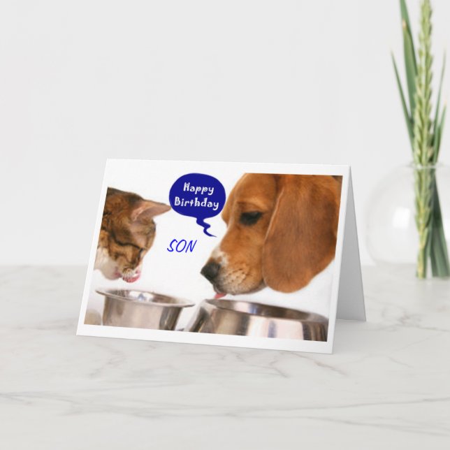 SON-U R SO VIEL FUN=FUN BIRTHDAY WISHES KARTE (Vorderseite)