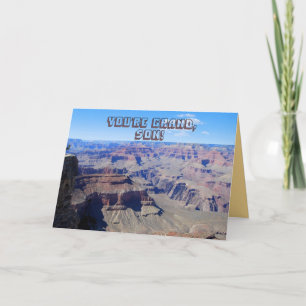 Son, You're Grand! Grand Canyon Birthday Card Karte