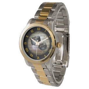 Sonare Trommeln ~ Hintergrund "The Musical Planet" Armbanduhr