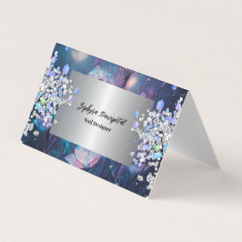 Sonata Iridescent Glitzer Klappen Business Card Visitenkarten