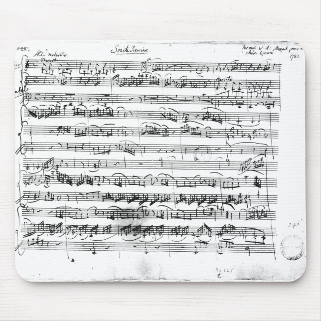 Sonate Premiere für Violine und Cembalo Mousepad (Vorne)