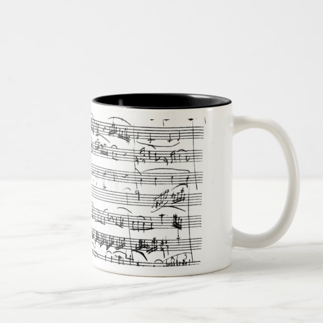 Sonate Premiere für Violine und Cembalo Zweifarbige Tasse (Rechts)