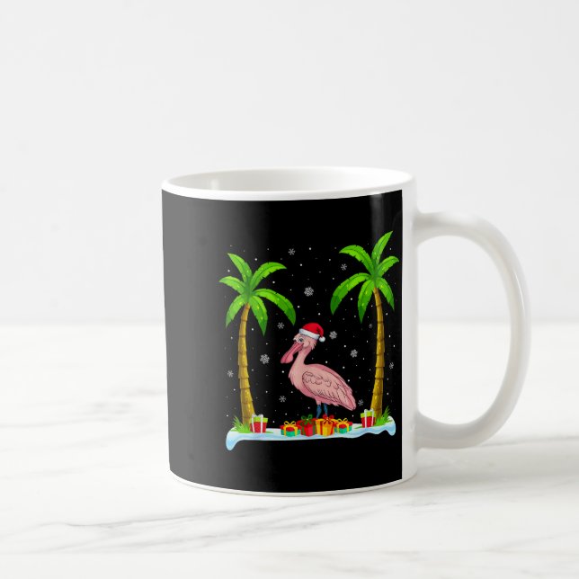 Sonbill Santa Hat Palm Tree Beach Xmas Pajama  Kaffeetasse (Rechts)
