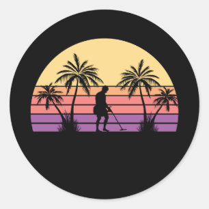 Sondeln Metal Detectorist Runder Aufkleber