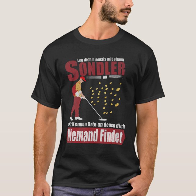 Sonden-Sonden-Zubehör Metalldetektor T-Shirt (Vorderseite)