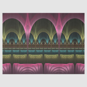 Sonder-Fantasie-Muster Abstrakt Farbige Fraktal Seidenpapier