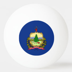 Sonder-Tischtennisball mit Flagge von Vermont, USA Tischtennisball