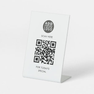 Sonderaktion für das Menü "Logo und QR-Code hinzuf Sockelschild