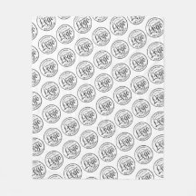 Sonderanfertigung Fleece Blanken mit Logo-Print Sc