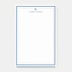 Sonderanfertigung Navy Blau Rand Briefpapier Post-it Klebezettel