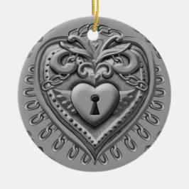 Sonderanfertigungen für die Silvery Heart Lock Keramik Ornament