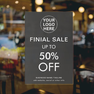 Sonderangebot für den Verkauf von grauen Logos Poster