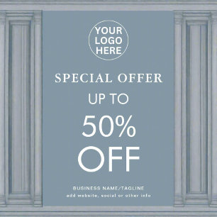 Sonderangebot l Endverkaufsrabatt Dusty Blue Poster