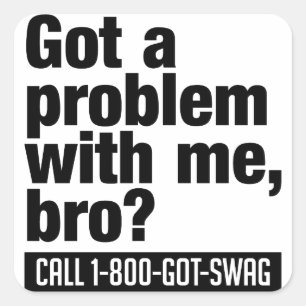 Sonderaufkleber der SWAG Quadratischer Aufkleber