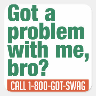 Sonderaufkleber der SWAG Quadratischer Aufkleber