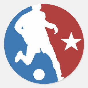 Sonderaufkleber für Fußball-Spieler Runder Aufkleber