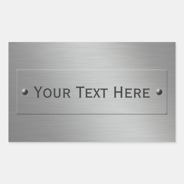 Sonderaufkleber für Metallschau Rechteckiger Aufkleber (Vorderseite)