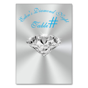 Sonderauftrag für Eden's Bat Mitzvah, Tischkarte Tischnummer