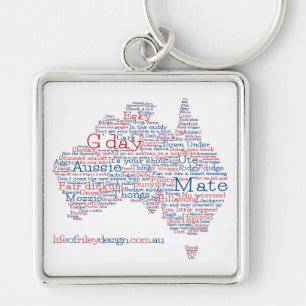 Sonderausgabe Aussie Slang Keyring Schlüsselanhänger