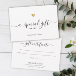 Sonderausgabe für moderne Script-Gold-Herzstücke