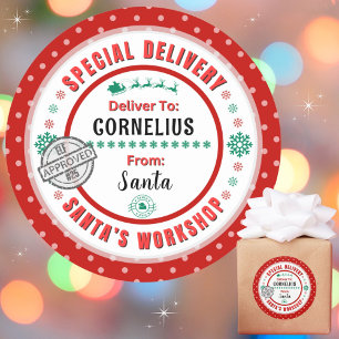 Sonderauslieferung: Rotes Umweltzeichen für Kinder Runder Aufkleber