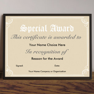 Sonderauszeichnung Poster