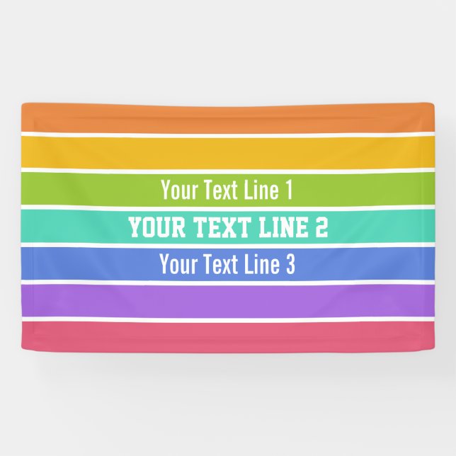 Sonderbanner für Regenbogenfarben Banner (Horizontal)