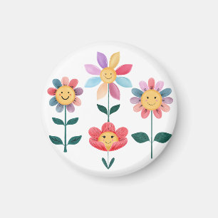 Sonderbare Blumen Magnet
