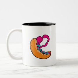 Sonderbare Dackel Zweifarbige Tasse