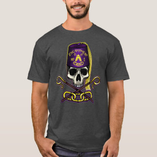 Sonderbare Mitlager-Schädel und gekreuzte Haken T-Shirt