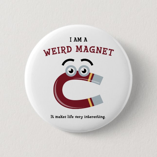 Sonderbarer Magnet Button (Vorderseite)
